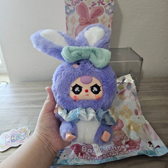 Baby Three Lily Rabbit Town V2 Purple Bunny Special Crying Eyes OPENED CONFIMED - Picture 4 of 12